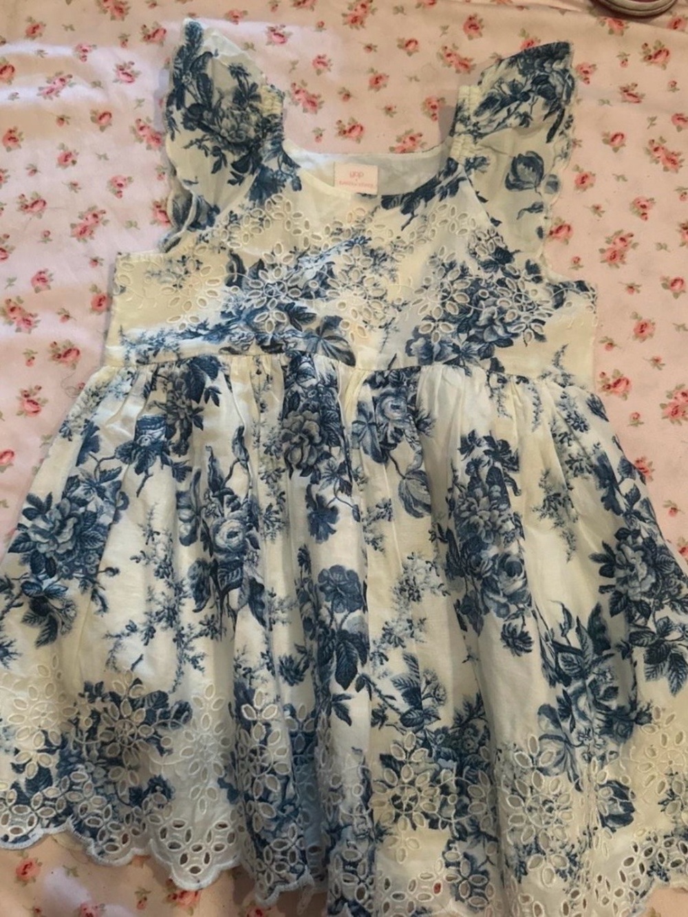 Gap × LoveShackFancy Toddler Floral Eyelet Dress 2T
